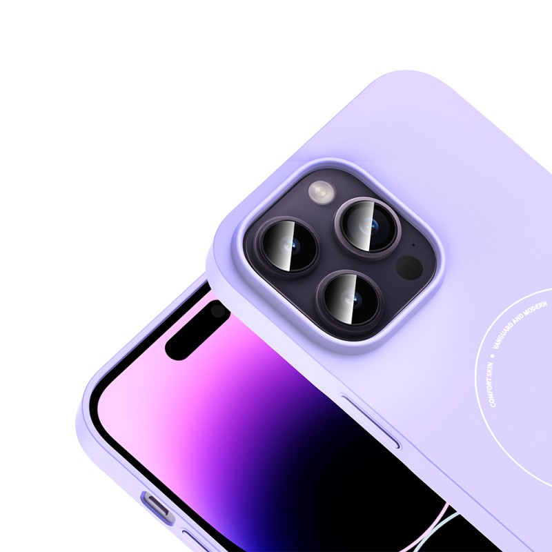 Apple iPhone 14 Pro Max Kılıf M-Safe Şarj Özellikli Kamera Korumalı Zore Elio Sert PC Kapak - 24