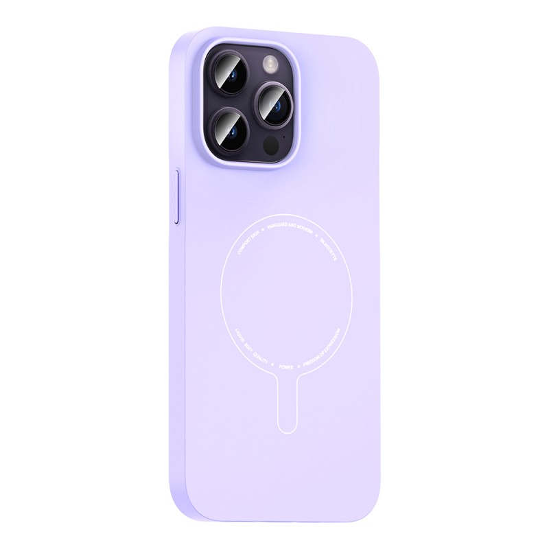 Apple iPhone 14 Pro Max Kılıf M-Safe Şarj Özellikli Kamera Korumalı Zore Elio Sert PC Kapak - 16