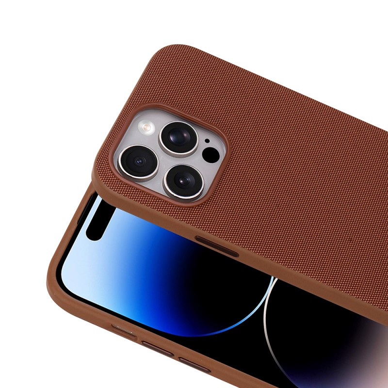 Apple iPhone 14 Pro Max Kılıf M-Safe Şarj Özellikli Kumaş Tasarımlı Zore Miami Sert PC Kapak - 17