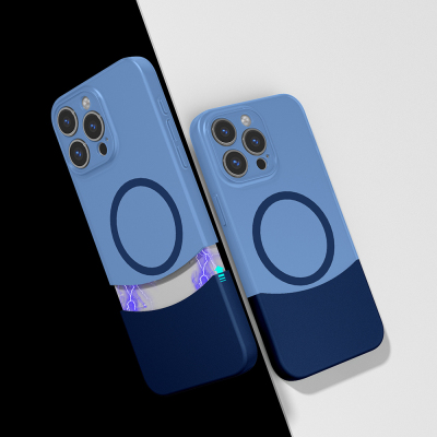 Apple iPhone 14 Pro Max Kılıf M-Safe Şarj Özellikli Mıknatıslı Zore Duble Kapak - Zore