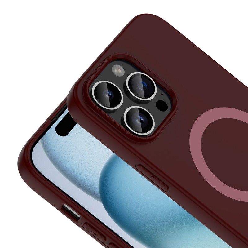 Apple iPhone 14 Pro Max Kılıf M-Safe Şarj Özellikli Zore Aris Silikon Kapak - 11