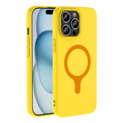 Apple iPhone 14 Pro Max Kılıf M-Safe Şarj Özellikli Zore Aris Silikon Kapak - 34
