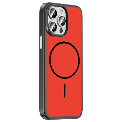 Apple iPhone 14 Pro Max Kılıf M-Safe Şarj Özellikli Zore Lora PC Kapak - 8