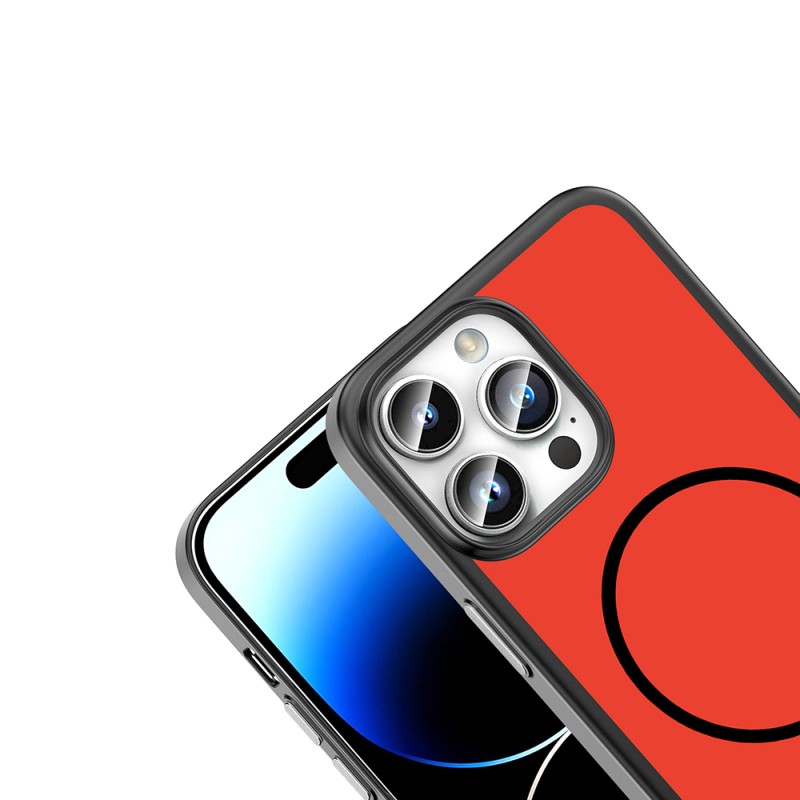 Apple iPhone 14 Pro Max Kılıf M-Safe Şarj Özellikli Zore Lora PC Kapak - 13