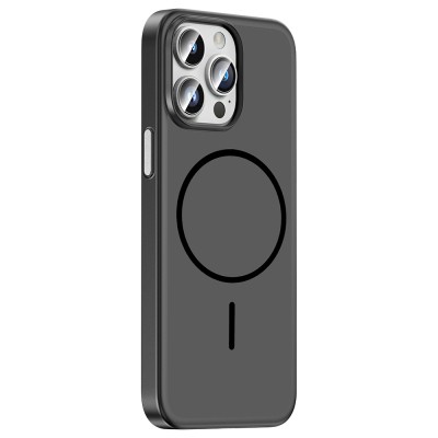Apple iPhone 14 Pro Max Kılıf M-Safe Şarj Özellikli Zore Lora PC Kapak - 9