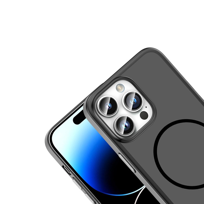 Apple iPhone 14 Pro Max Kılıf M-Safe Şarj Özellikli Zore Lora PC Kapak - 14