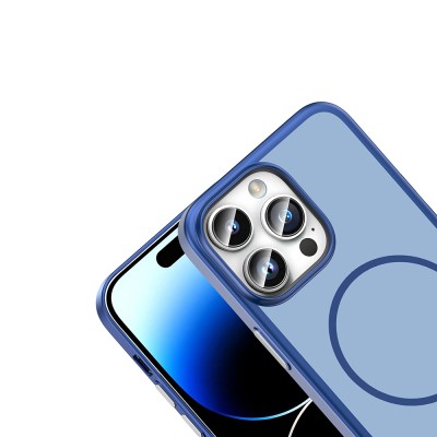 Apple iPhone 14 Pro Max Kılıf M-Safe Şarj Özellikli Zore Lora PC Kapak - 15