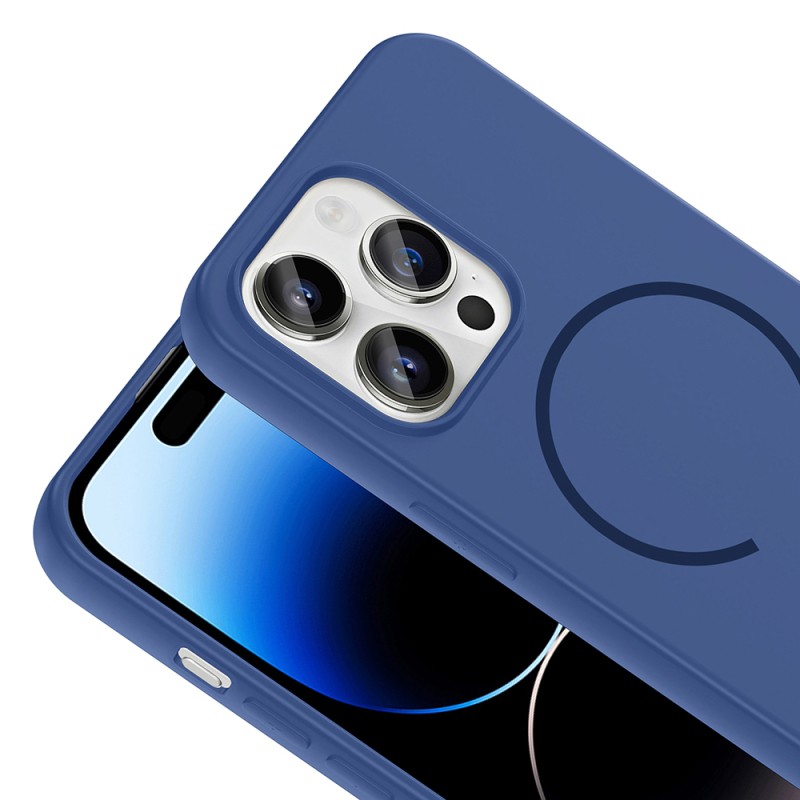 Apple iPhone 14 Pro Max Kılıf M-safe Şarj Özellikli Zore Meta Kapak - 16