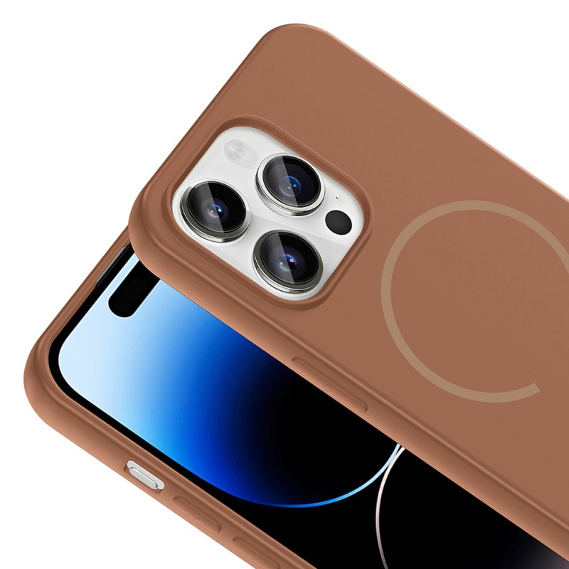 Apple iPhone 14 Pro Max Kılıf M-safe Şarj Özellikli Zore Meta Kapak - 17