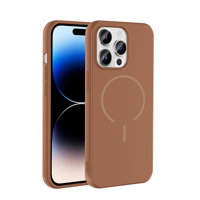 Apple iPhone 14 Pro Max Kılıf M-safe Şarj Özellikli Zore Meta Kapak - 6