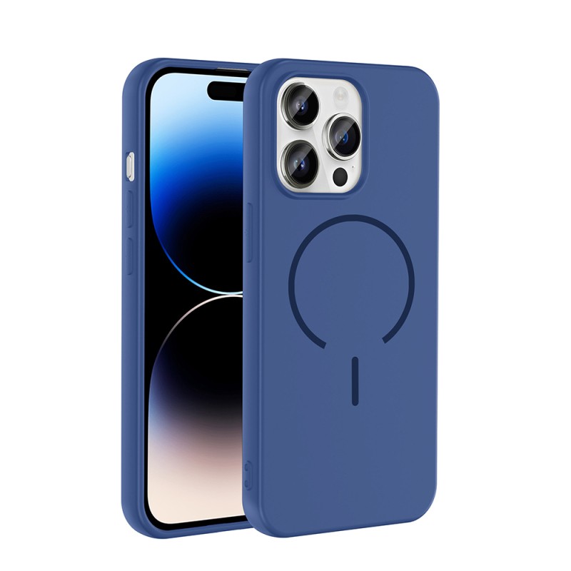 Apple iPhone 14 Pro Max Kılıf M-safe Şarj Özellikli Zore Meta Kapak - 7
