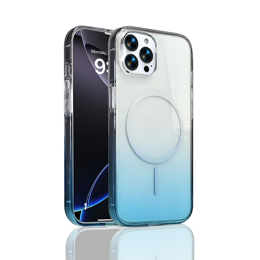 iPhone 14 Pro Max Kılıf M-Safe Şarj Özellikli Zore Septik Silikon Kapak - Turkuaz