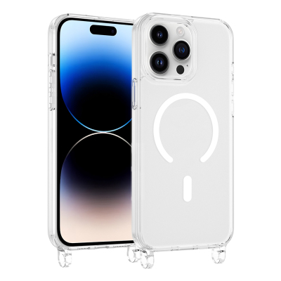 Apple iPhone 14 Pro Max Kılıf M-safe Şarj Özellikli Zore X-Rop Kapak - Zore
