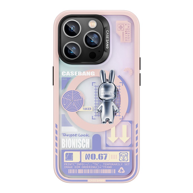 Apple iPhone 14 Pro Max Kılıf M-safe Şarj Özellikli Benks Casebang Rabbit Kapak - 12