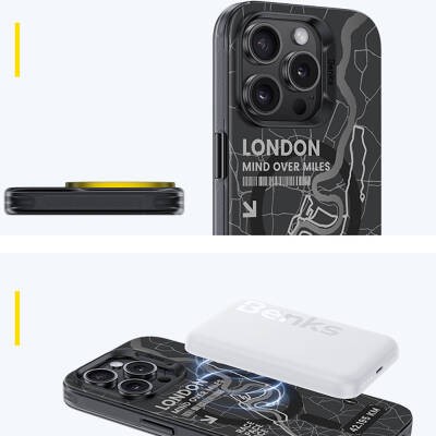 Apple iPhone 14 Pro Max Kılıf M-safe Şarj Özellikli Benks City Serisi Kapak - 6