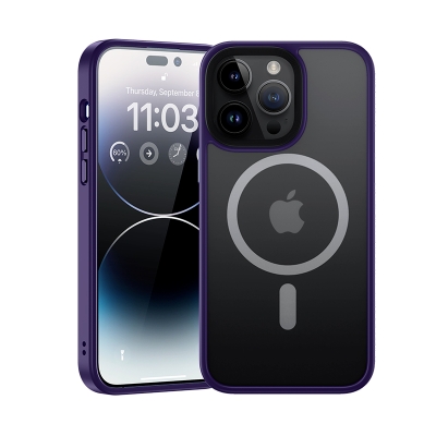 Apple iPhone 14 Pro Max Kılıf Magsafe Şarj Özellikli Benks Mist Hybrid Kapak - Thumbnail