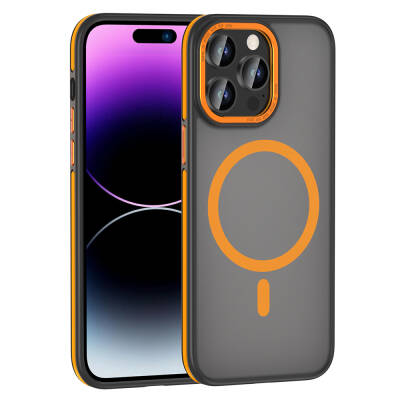 Apple iPhone 14 Pro Max Kılıf M-safe Şarj Özellikli Mat Görünümlü Zore Ant Kapak - Zore