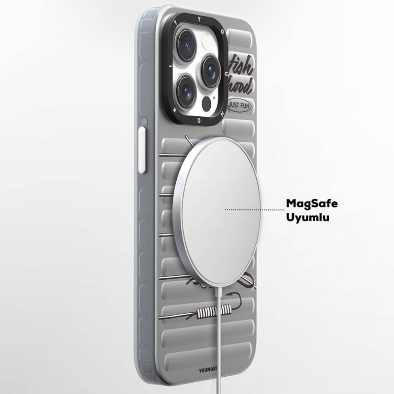 Apple iPhone 14 Pro Max Kılıf M-safe Şarj Özellikli Youngkit Fishing Serisi Kapak - 6
