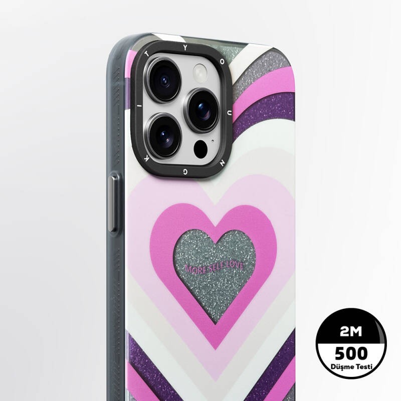 Apple iPhone 14 Pro Max Kılıf M-safe Şarj Özellikli Youngkit Star Dazzle Serisi Kapak - 12