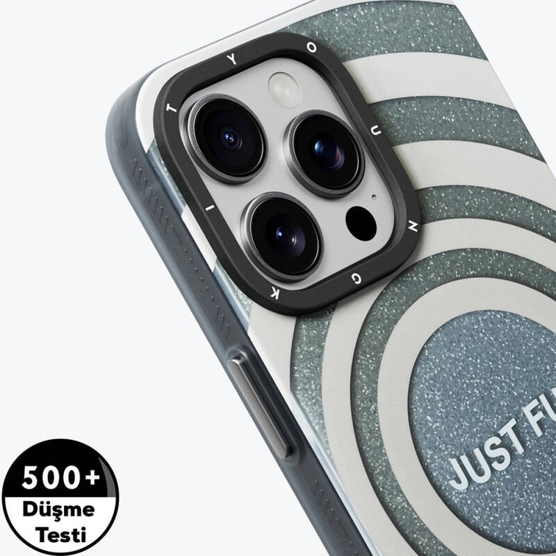 Apple iPhone 14 Pro Max Kılıf M-safe Şarj Özellikli Youngkit Star Dazzle Serisi Kapak - 11