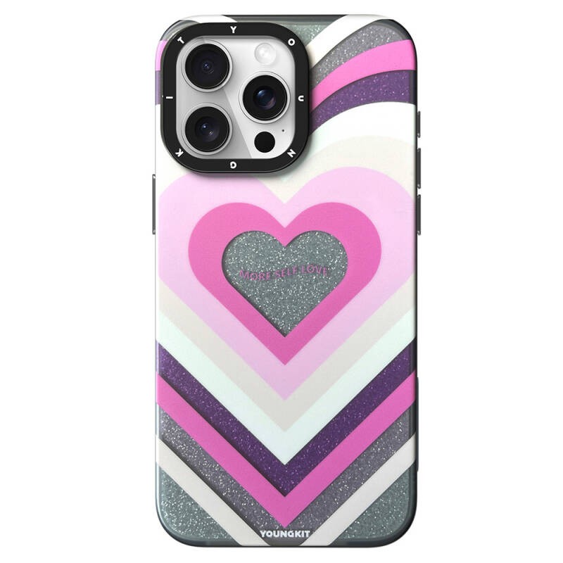 Apple iPhone 14 Pro Max Kılıf M-safe Şarj Özellikli Youngkit Star Dazzle Serisi Kapak - 5