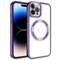 Apple iPhone 14 Pro Max Kılıf M-safe Wireless Şarj Özellikli Zore Setro Silikon - Zore