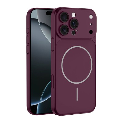 Apple iPhone 14 Pro Max Kılıf Zore M-Safe Şarj Özellikli Kamera Korumalı Spark Kapak - 3