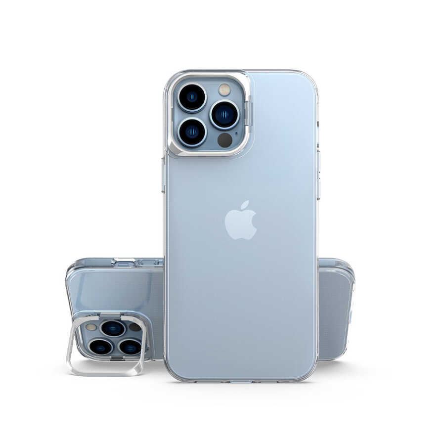 Apple iPhone 14 Pro Max Kılıf Zore Skuba Kapak - Gümüş