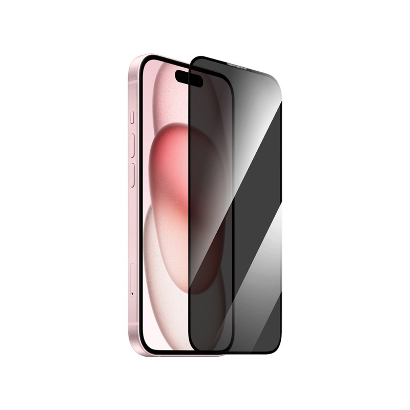 Apple iPhone 14 Pro Max Wiwu GT-011 Anti-Bakteriyel Özellikli Polimer Oleofobik Kaplama Temperli Privacy Cam Ekran Koruyucu - 6