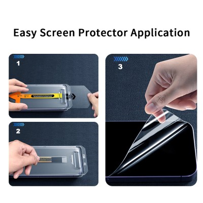 Apple iPhone 14 Pro Max Zore 2.5D Oliv Privacy Temperli Cam Ekran Koruyucu + Kolay Uygulama Aparatı - 5
