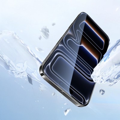 Apple iPhone 14 Pro Max Zore 2.5D Oliv Privacy Temperli Cam Ekran Koruyucu + Kolay Uygulama Aparatı - 8