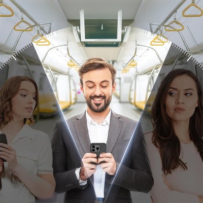 Apple iPhone 14 Pro Max Zore 2.5D Oliv Privacy Temperli Cam Ekran Koruyucu + Kolay Uygulama Aparatı - 10