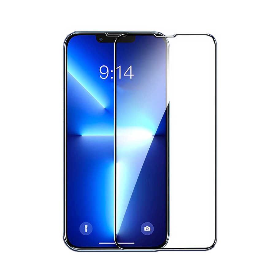 Apple iPhone 14 Pro Max Zore Etnaa Cam Ekran Koruyucu - Siyah