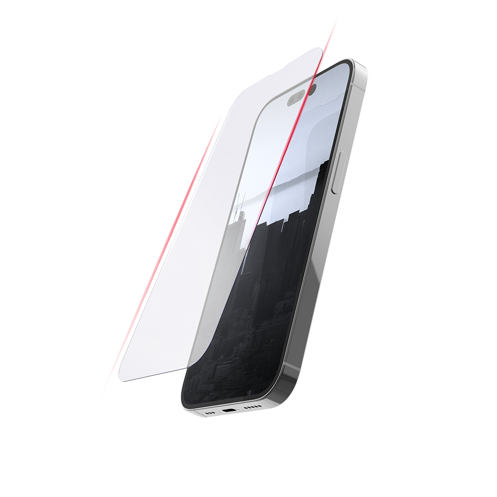 Apple iPhone 14 Pro Raptic Full Cover Anti-Blue Temperli Cam Ekran Koruyucu - Şeffaf