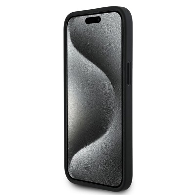 Apple iPhone 15 Case Aston Martin Original Licensed Victory Design PU Leather Metal Logo Cover - 6