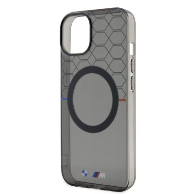 Apple iPhone 15 Case BMW Magsafe Charging Feature Transparent M Design Original Licensed Cover - 7