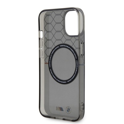 Apple iPhone 15 Case BMW Magsafe Charging Feature Transparent M Design Original Licensed Cover - 8