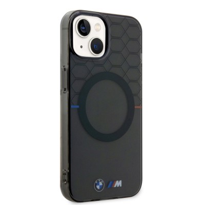 Apple iPhone 15 Case BMW Magsafe Charging Feature Transparent M Design Original Licensed Cover - 5
