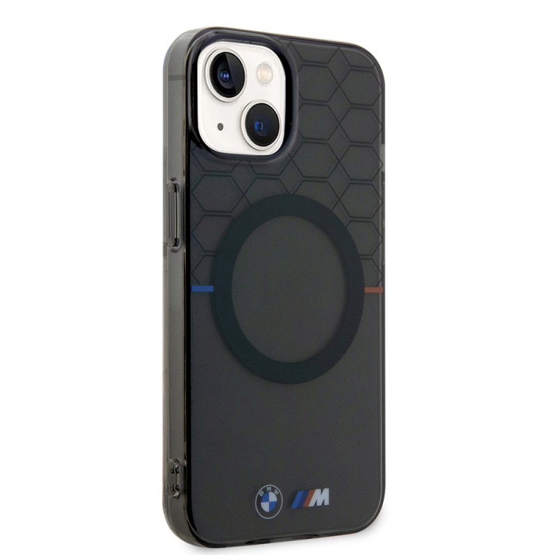 Apple iPhone 15 Case BMW Magsafe Charging Feature Transparent M Design Original Licensed Cover - 5