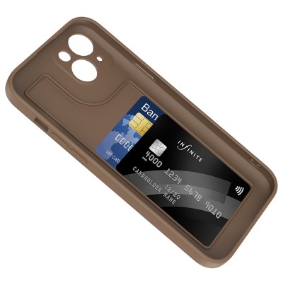 Apple iPhone 15 Case Camera Protection Card Holder Zore Vitra Cover - 8