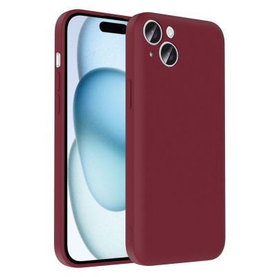 Apple iPhone 15 Case Camera Protection Card Holder Zore Vitra Cover - 3