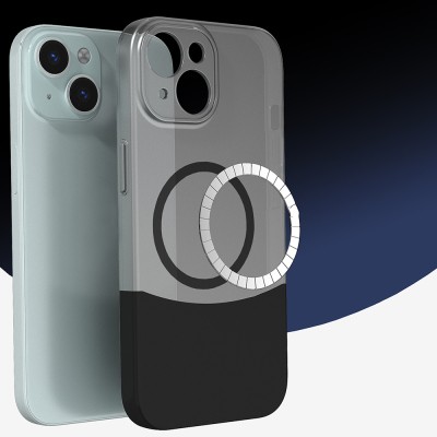 Apple iPhone 15 Case M-Safe Charging Feature Magnetic Zore Double Cover - 6