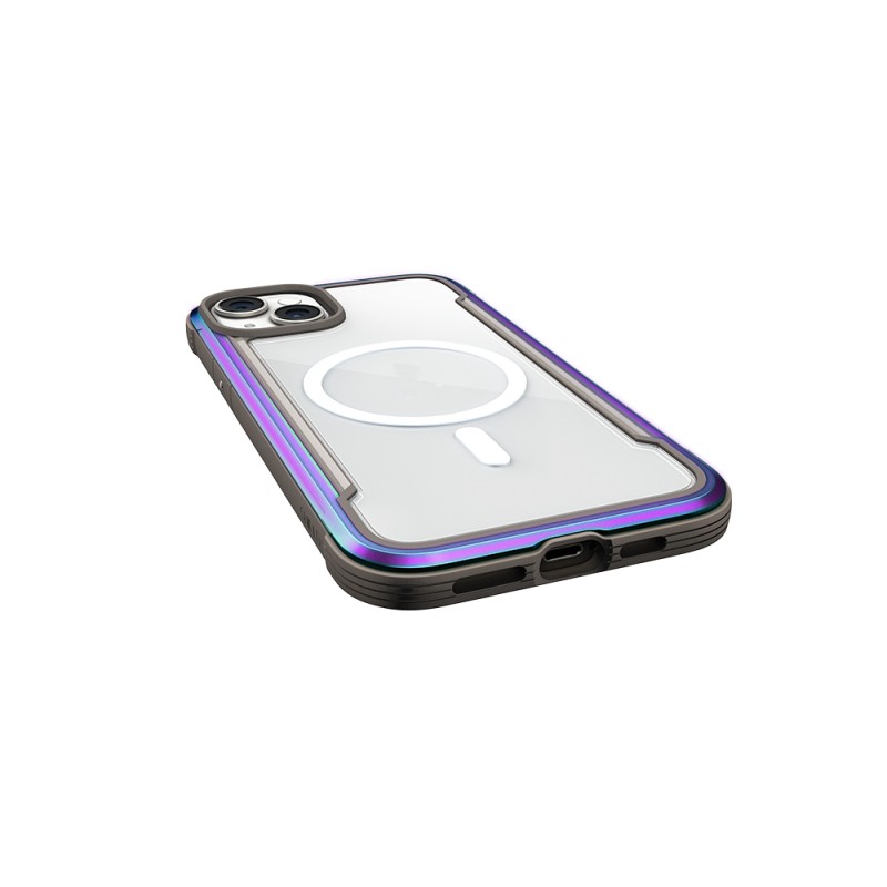 Apple iPhone 15 Case Magsafe Charging Feature Airbag Raptic Shield Series Transparent Back Surface Cover - 7