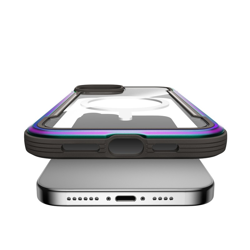 Apple iPhone 15 Case Magsafe Charging Feature Airbag Raptic Shield Series Transparent Back Surface Cover - 9