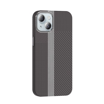 Apple iPhone 15 Case Magsafe Charging Feature Carbon Fiber Look Zore Gros Cover - 8