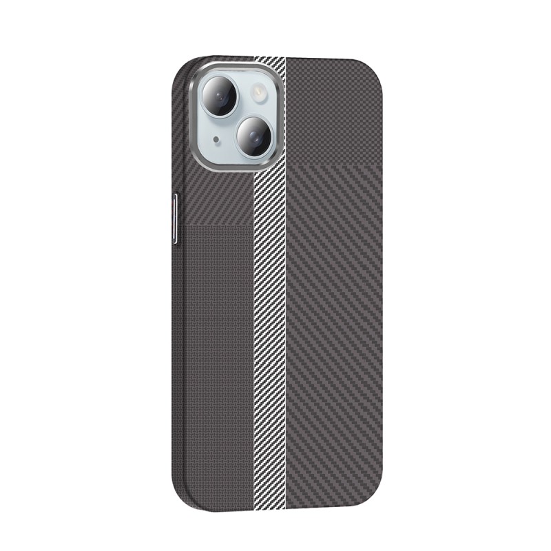 Apple iPhone 15 Case Magsafe Charging Feature Carbon Fiber Look Zore Gros Cover - 8