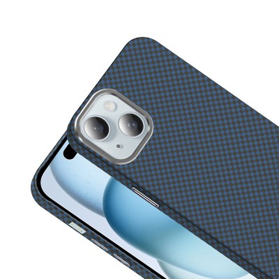 Apple iPhone 15 Case Magsafe Charging Feature Carbon Fiber Look Zore Gros Cover - 11
