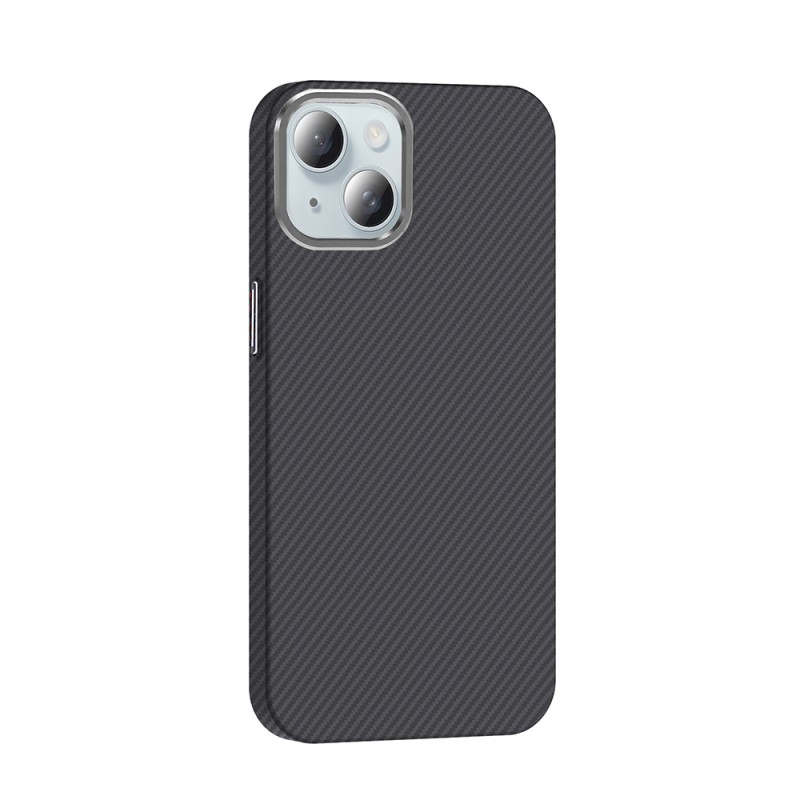 Apple iPhone 15 Case Magsafe Charging Feature Carbon Fiber Look Zore Gros Cover - 12