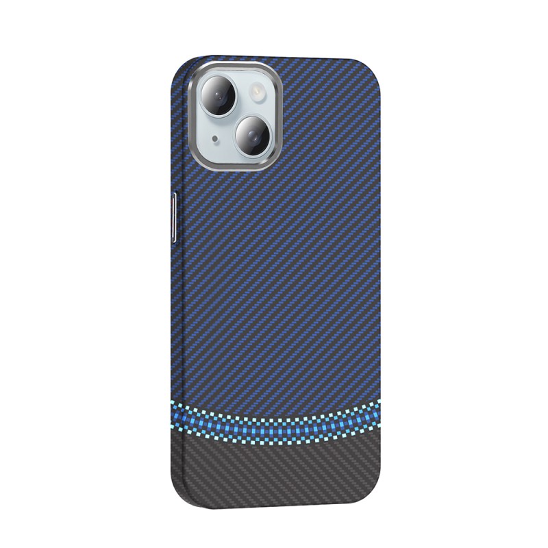 Apple iPhone 15 Case Magsafe Charging Feature Carbon Fiber Look Zore Gros Cover - 14