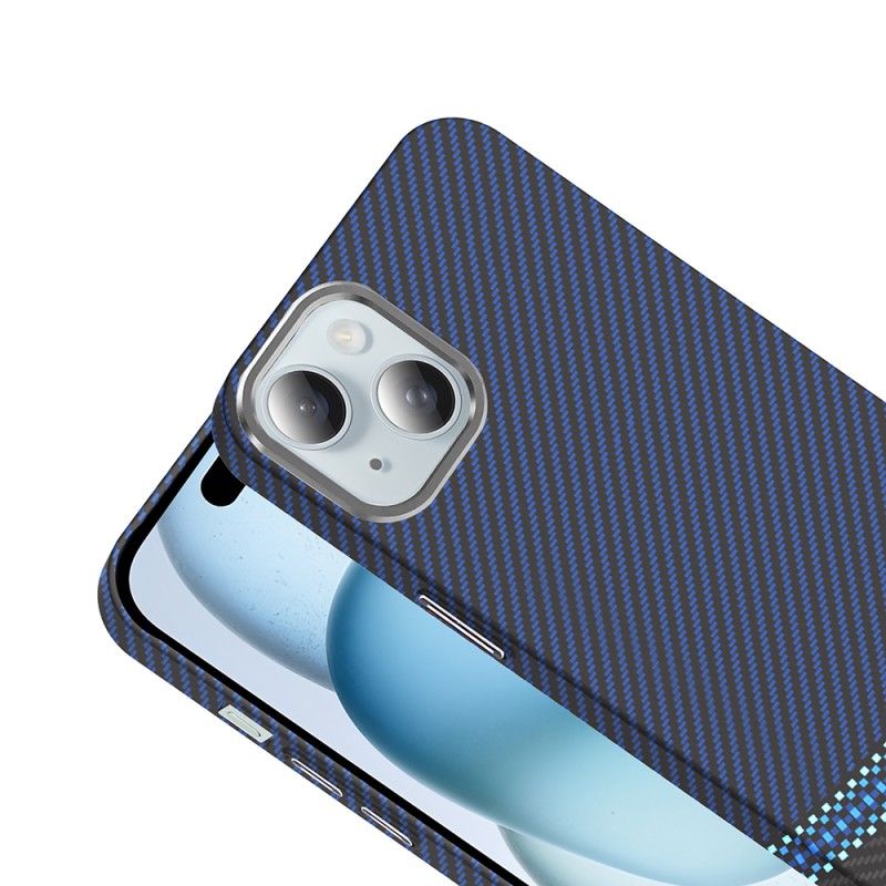 Apple iPhone 15 Case Magsafe Charging Feature Carbon Fiber Look Zore Gros Cover - 15